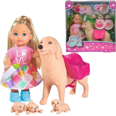 Simba Evička s pejskem a štěňátky