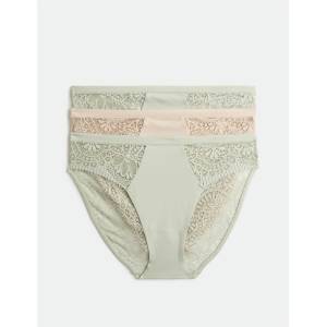 Marks & Spencer Високи бикини Body Soft, комплект 3 бр. Marks & Spencer зелен Marks & Spencer | Zelen | ЖЕНИ | 8