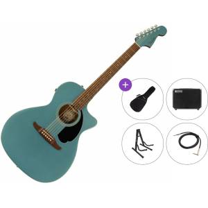 Fender Newporter Player Premium SET Tidepool Електро-акустична китара Джъмбо