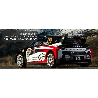 Lancia Ypsilon Rally2 HF Integrale Rallye Monte Carlo 2026 22 Gryazin AleksandrovIXO 1:18