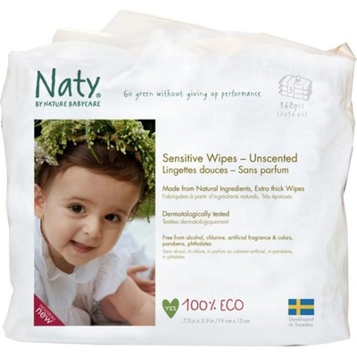 Naty Nature Babycare Obrúsky vlhčené detské 3 x 56 ks