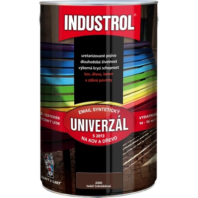 Industrol S2013 Vrchná syntetická farba 4l 2430 hneď čokoládová