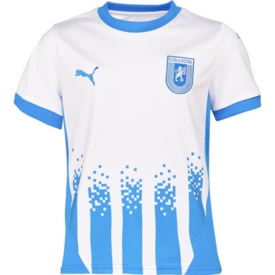 Puma UCV CRAIOVA HOME JERSEY JR biela svetlomodrá