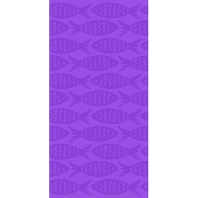 B. E. S Лилава памучна плажна кърпа 70x140 cm Fishes - B. E. S (4-003-0206)