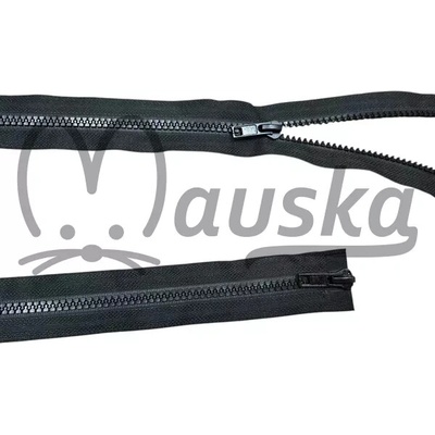 Zip kostěný bundový 5mm dělitelný 2 jezdce délka 80 cm - navy modrá