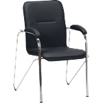 Bittel Посетителски стол Samba - черен N (3520432) - xmall