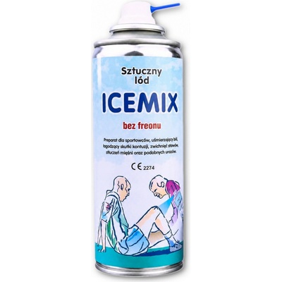 Chladiaci sprej ICEMIX 400 ml – okamžitá úľava pri pomliaždeninách, podvrtnutiach a športových úrazoch Svararena.cz