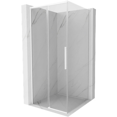 Mexen Rox плъзгаща се душ кабина 110 x 110 см, прозрачна, бяла - 8C2-110-110-20-00 (8C2-110-110-20-00)