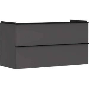 Hansgrohe Xelu Q - Шкафче за умивалник, 63x118x50 см, 2 чекмеджета, матово сиво/матово черно 54036670 (54036670)
