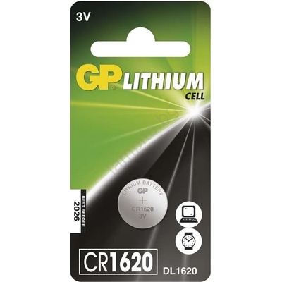 EMOS Литиева батерия плоска CR1620 GP LITHIUM 3V/75 mAh (EMS079)