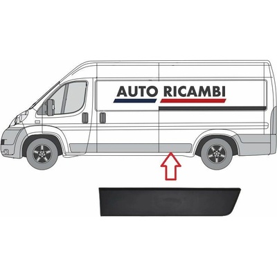 Ochranná lišta Fiat Ducato od 2006 levá, před zadní kolo 80cm 735422848