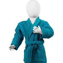 The One Towelling Župan Baby Bathrobe, dětský COT481007440i3- Tyrkysová