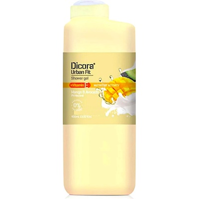 Dicora Urban Fit Vitamin E Mango & Avocado sprchový gel 400 ml