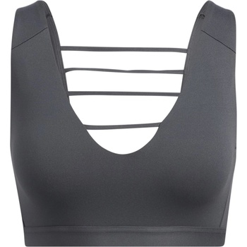 adidas Yoga Studio Luxe Light-Support Bra Womens Low Impact Sports - Grey