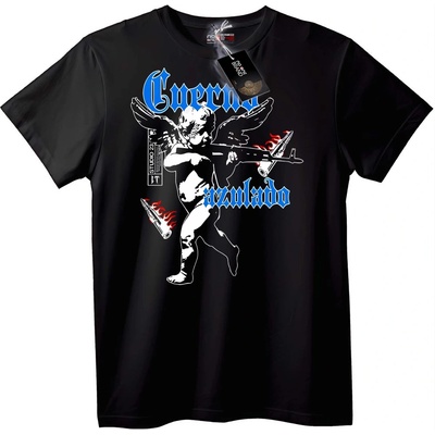 NOONEBRAND Тениска Guerra Azulado Ангел - XS, Black