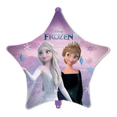 PROCOS Foliový balonek FROZEN hvězda fialový 46 cm