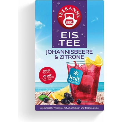 Teekanne Ľadový čaj Čierna ríbezľa & citrón 18 x 2,5 g