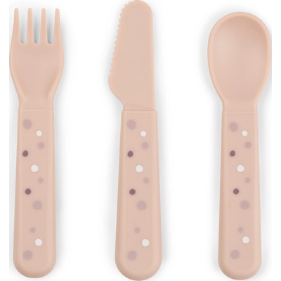 Done by deer Детски прибори за хранене Foodie Happy Dots розови 3 части (1236521)