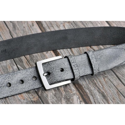 Penny Belts pánský kožený šedý pásek 25-65/W