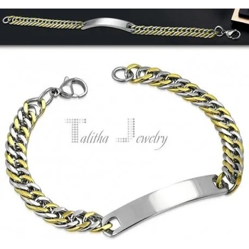 Image 1 of Talitha Двуцветна мъжка гривна за гравиране