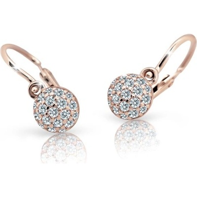 Danfil detské náušnice C2150 zo ružového zlata white brizura