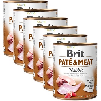 Brit Консерва Brit Paté & Meat Заек 6 x 800 г