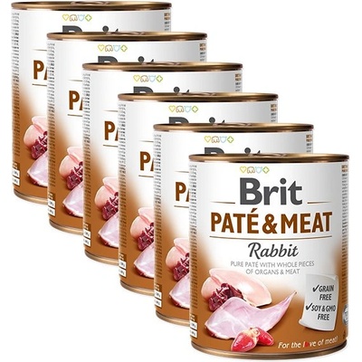 Brit Консерва Brit Paté & Meat Заек 6 x 800 г