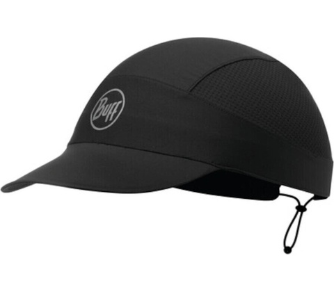 BUFF RUN CAP SOLID BLACK černá