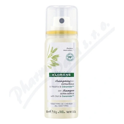 Klorane Suchý šampon s ceramidy Oves 50 ml