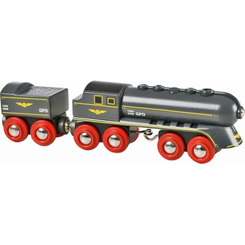 Brio Rychlý šedý vlak s vagonem