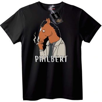 NOONEBRAND Тениска Philbert Анимация - XL, Black