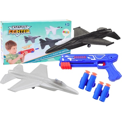 shumee 2v1 Dart Gun Odpaľovač lietadla Modrý