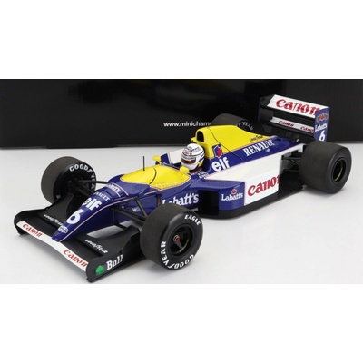 Minichamps Williams F1 Fw14b Renault N 6 Season 1992 Riccardo Patrese Modrá Žlutá Bílá 1:18