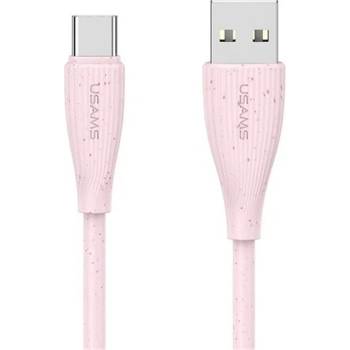 USAMS GREEN SERIES кабел за данни USB - Type-C, 100cm, ROSE SJ714USB04 (SJ714USB04)
