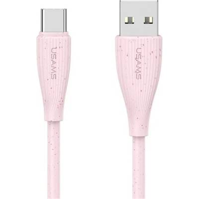 USAMS GREEN SERIES кабел за данни USB - Type-C, 100cm, ROSE SJ714USB04 (SJ714USB04)