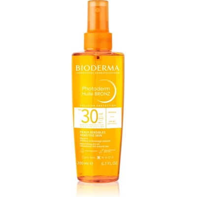 BIODERMA Photoderm Bronz слънцезащитно олио за лице и тяло SPF 30 200ml