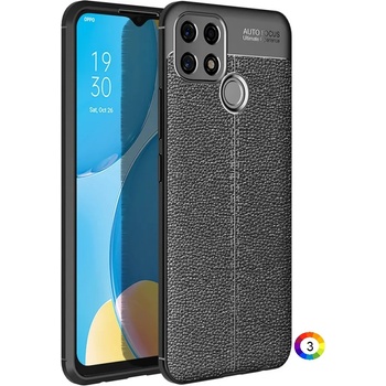 Image 1 of OPPO A15/A15S Удароустойчив Litchi Skin Калъф и Протектор