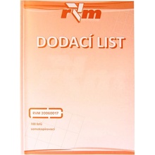 RVM 20060017 Dodací list A5 NCR