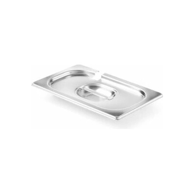 Viečko pre GN kontajner 1/4 s výrezom pre naberačku 26,5 x 16,2 cm, polykarbonát 805145H