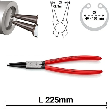 Image 1 of KNIPEX Зегер клещи прави - 225мм ; knipex 4411j3