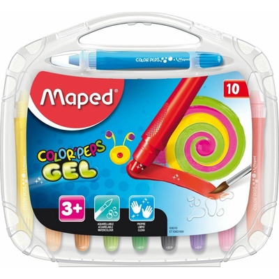 Maped "Color`Peps GEL" voskovky vysúvateľné 10 rôznych farieb
