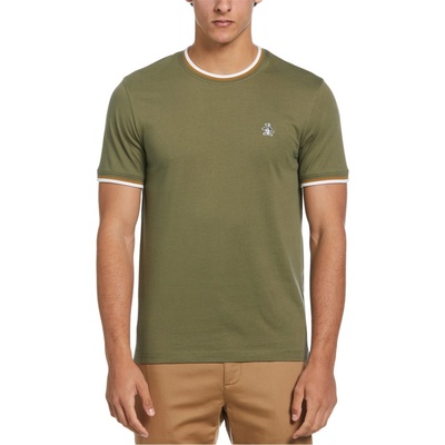 Original Penguin Тениска Original Penguin Men's Short Sleeve Tipped T-Shirt - Dusty Olive