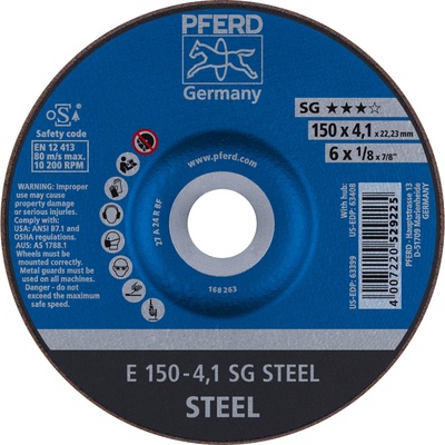 Pferd Brúsny kotúč 150 x 4,1 x 22,23 mm 4007220529225