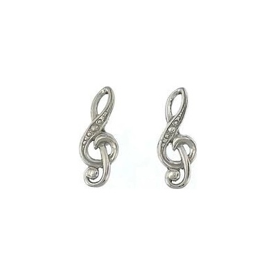 Infinitysilver stříbrné náušnice houslové klíče 431956
