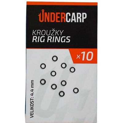 UnderCarp krúžky 10 ks Rig Rings Veľkosť 4,4mm