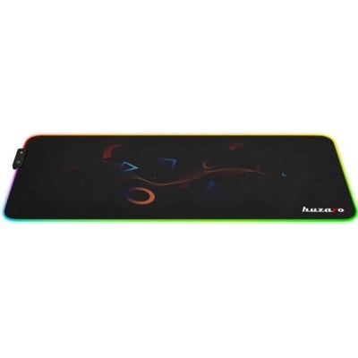 Huzaro Гейминг подложка Huzaro - 2.0 RGB, XL, мека, черна (HZ-MOUSEPAD RGB 80X30 DESIGN)