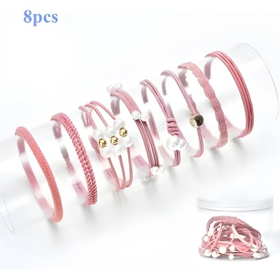 HARAHU Гумички pi-19630 - Розова / 8бр kp19630 (pi-19630)