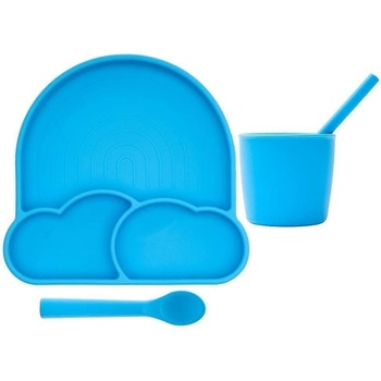 Премиум силиконов комплект 4 части за хранене с вакуумна сис (8684508800267)