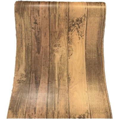 Samolepiace tapety 45 cm x 10 m IMPOL TRADE 0007 dubové dosky tmavo hnedé Samolepiace tapety