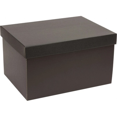 Dárková krabička s víkem 350x250x200 mm, černá